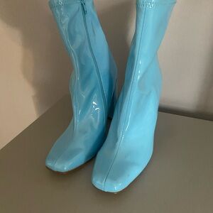 Steve Madden LYNDEN BLUE PATENT - BLUE PATENT